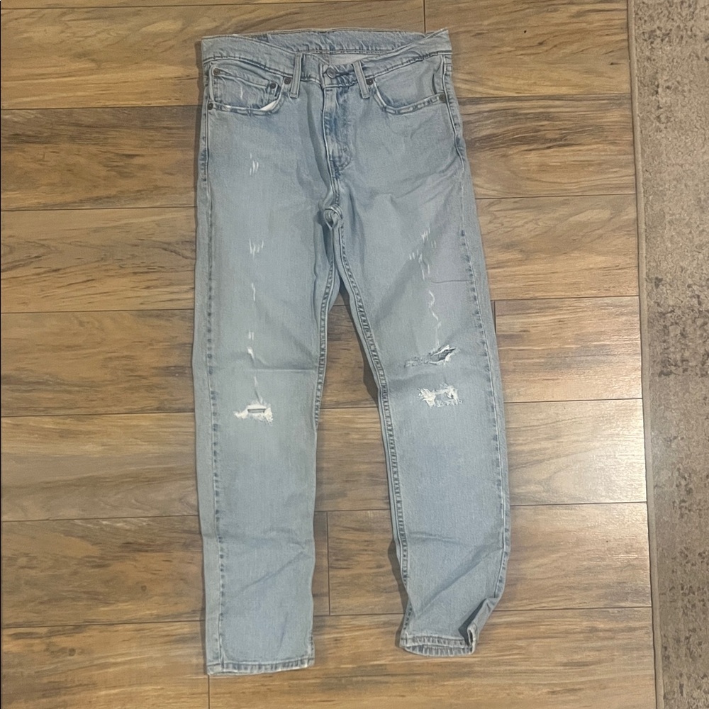 Levi's Light Blue Straight Jeans for Men